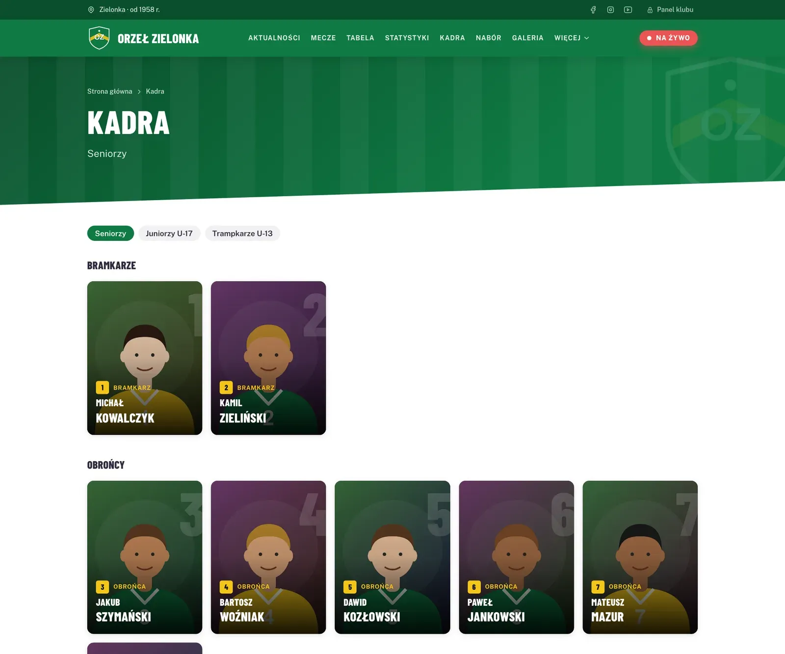 Kadra na stronie